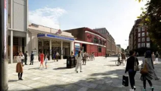The proposed new accessible main entrance for South Kensington Station
