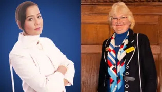 Photo of Professor Miranda Brawn and photo of Dr Felicity Harvey