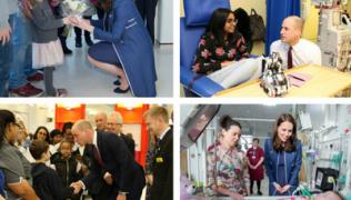 The Duke and Duchess of Cambridge visiting Evelina London Children's Hospital