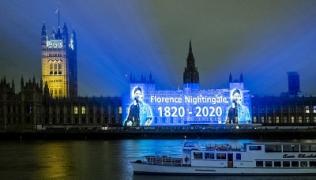 Florence Nightingale parliament projection