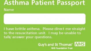 Asthma passport