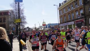 Gavin Tiffin at the London marathon