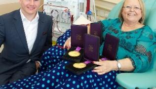 David Weir and haemodialysis patient Susan Avery