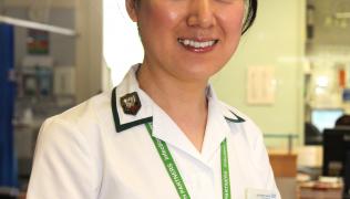 Jeong Su Lee, an occupational therapist smiling