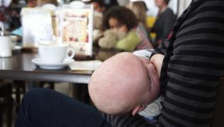 A breastfeeding mum