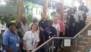 Pulross centre staff, who support people with brain injuries and neurological problems