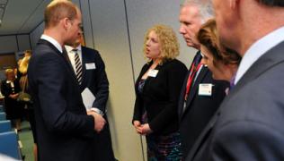 Danielle Fullwood, Step into Health Regional Lead, talks to Prince William.
