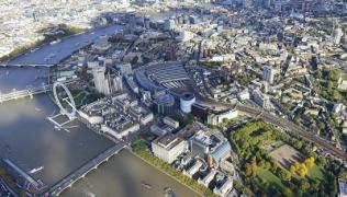 Aerial view of Guy's and St Thomas'