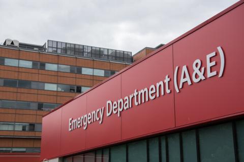 Emergency Department (A&E) sign