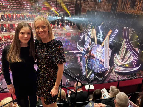 Anita and daughter at Royal Variety