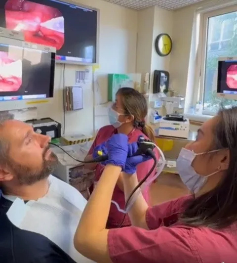 David having PRP treatment