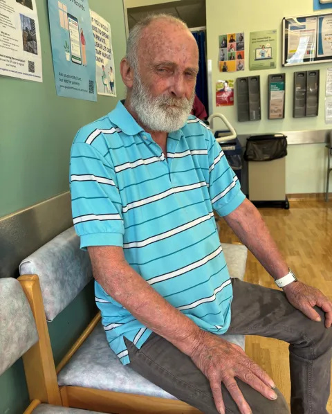 Brian Dodsworth was the second patient to receive the treatment at St Thomas' Hospital