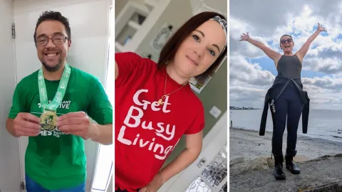 Pictured left to right: Peter Knox, Sam Cove and Christine Wright