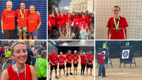 Participants from Harefield Hamsters who competed in events at the British Transplant Games 