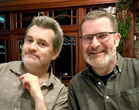 Dave and his brother Stuart (pictured left)