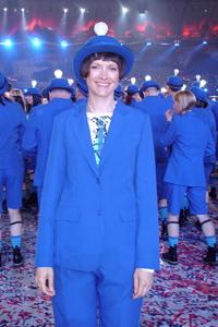 Carolyn Norgate at the closing ceremony