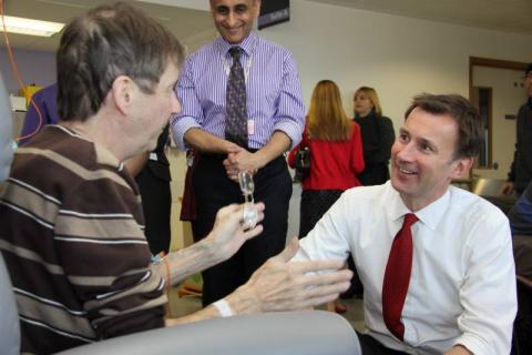 Jeremy Hunt meets some of our cancer patients