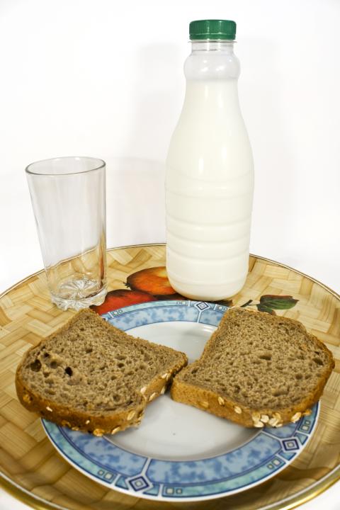 Milk and bread