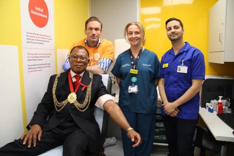 Dr Christian and Mayor of Lambeth support HIV testing