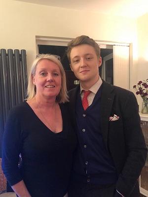 Jackie Field and her son Alex