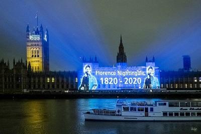 Florence Nightingale parliament projection